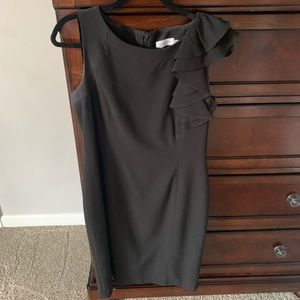 Calvin Klein dress Ruffle Shoulder